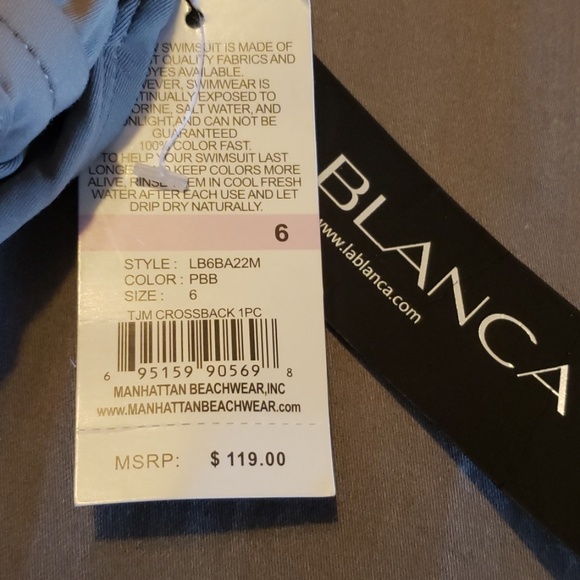 Sold 🔴 La Blanca Island Goddess Multi Strap swim - Picture 3 of 4